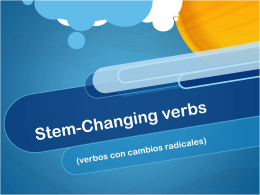 Stem-Changing verbs