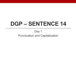 DGP – Sentence 14