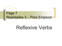 reflexive _ve.. - Spanish4Teachers.org