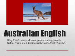 Australian English without audio