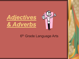 Adjectives - Atlanta Public Schools