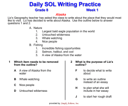Grade 8 Week 1 Daily SOL Writing Practice