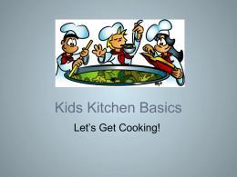 Fun in the Kitchen with Kids - Communicating Food for Health