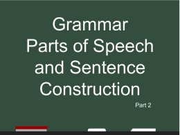 Grammar2 PowerPoint presentation