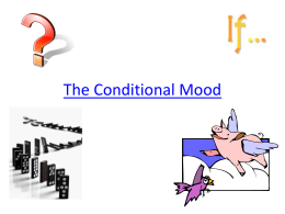 The Conditional Mood