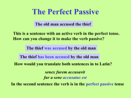 The Perfect Passive - The GCH Languages Blog