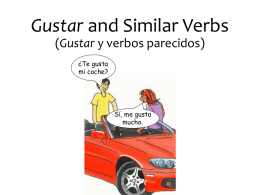 Gustar and similar verbs