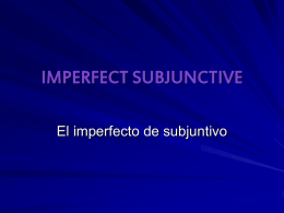 Remember the Subjunctive?