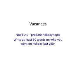Vacances - TypePad