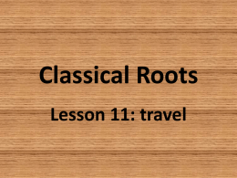 Classical Roots - Ms. Cochren: LA 7