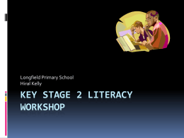 Key Stage 2 literacy workshop