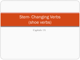 Stem- Changing Verbs