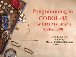 Cobol programming Day4