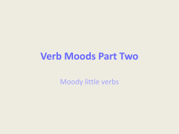 Verb Mood Part 2