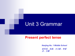 Unit 3 Grammar
