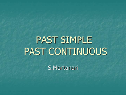 past simple vs past continuous - AlfaCert e