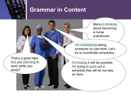 Grammar in Content