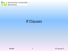 if clause
