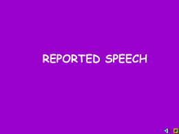 Indirect speech - Lourteacher