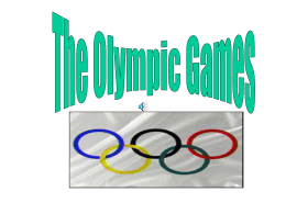 When were the first modern Olympic games held?