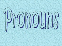 what is a pronoun?