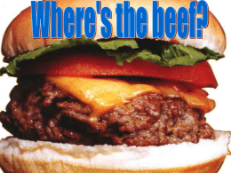 Where`s the Beef? PowerPoint