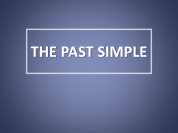 The past simple - eoimeetingpoint