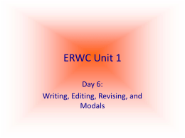 ERWC Unit 1