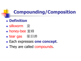 Compounding/Composition
