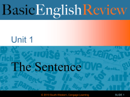 Basic English Review 01