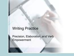 Writing Practice - The Powell Page