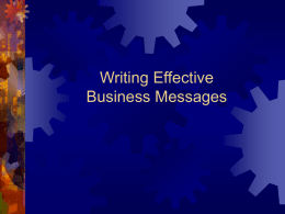 Writing - Business Communication Network