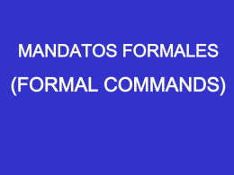 Formal Command ppt