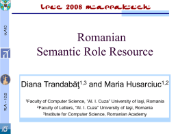 Romanian Semantic Role Resource