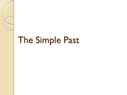 The Simple Past