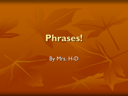 Phrases - English is Amazing!