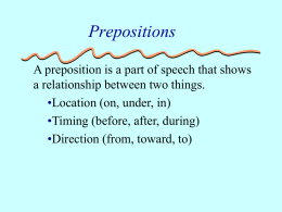 Preposition Power