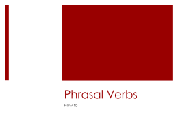 Phrasal Verbs - HistoryVault.ie