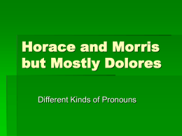 Horace and Morris but Mostly Dolores