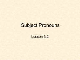 Complete Subjects and Predicates