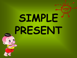 simple present