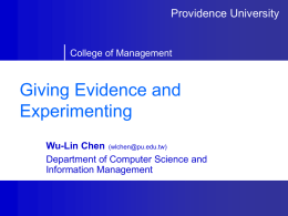 Lecture5_Evidence_Experiment