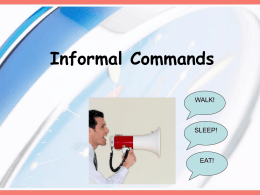 command form for regular and stem