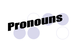 PronounsPersonal 6th