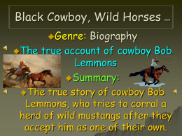 Black Cowboys, Wild Horses 519S