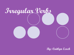 Irregular Verbs - Latin is Fun!!!