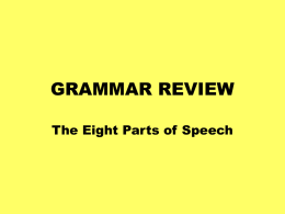 parts of speech 2