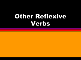 Other Reflexive Verbs