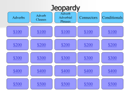 Jeopardy - Level 6