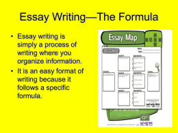 how to write an essay powerpoint